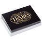 Gold Scroll Lettering Blank Thank-You Notes, Pack of 20, , large image number 1