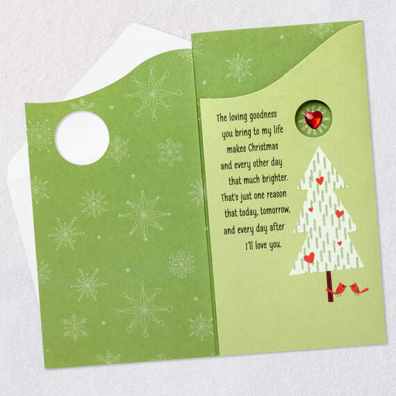 Your Love Makes Life Brighter Romantic Christmas Card, , large image number 3