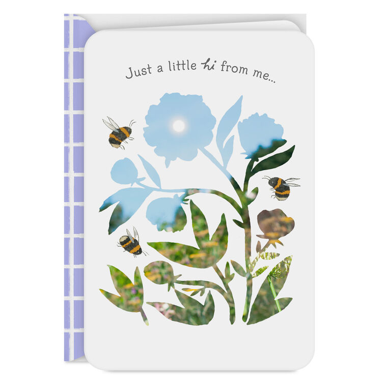 Just a Little "Hi" From Me Thinking of You Card