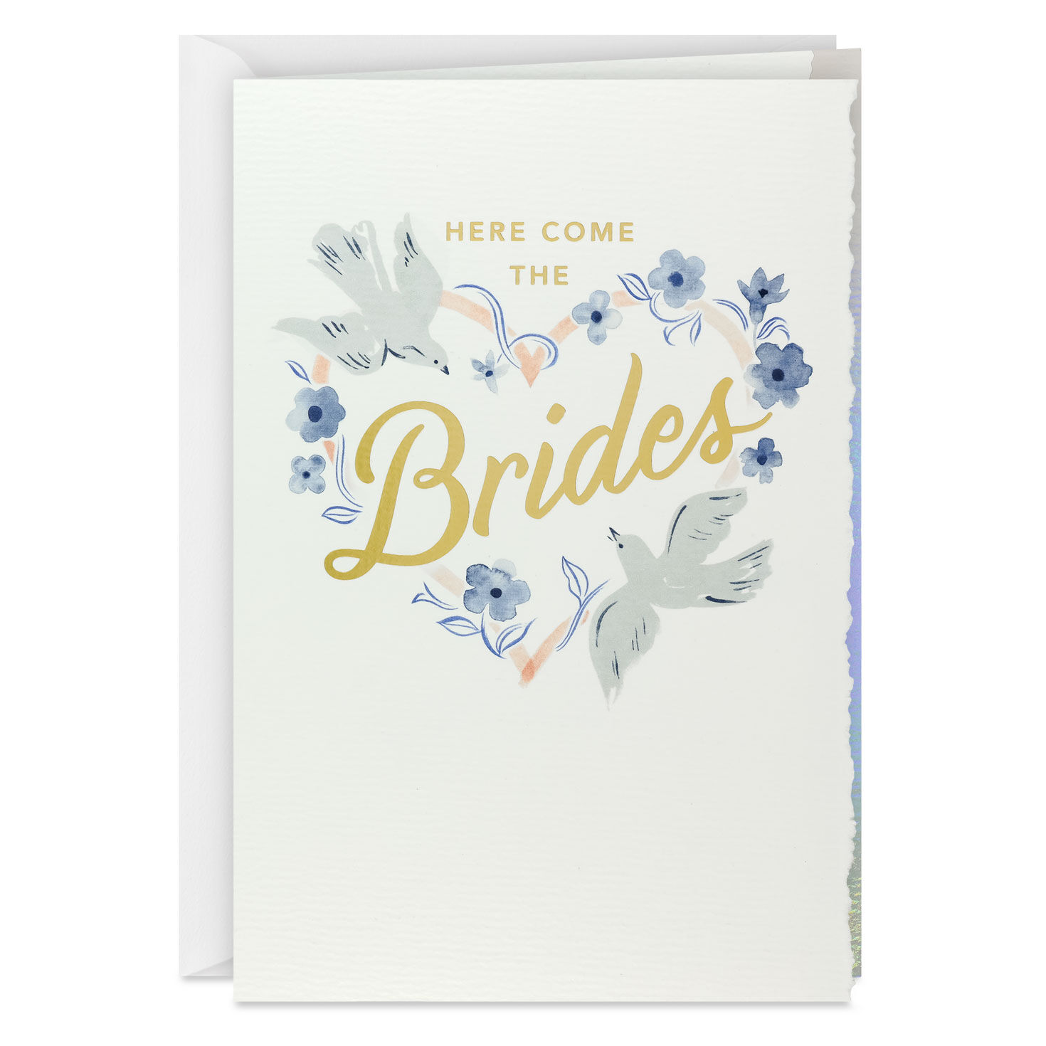 Here Come the Brides LGBTQ Wedding Card