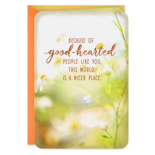 You Make the World a Nicer Place Card, 