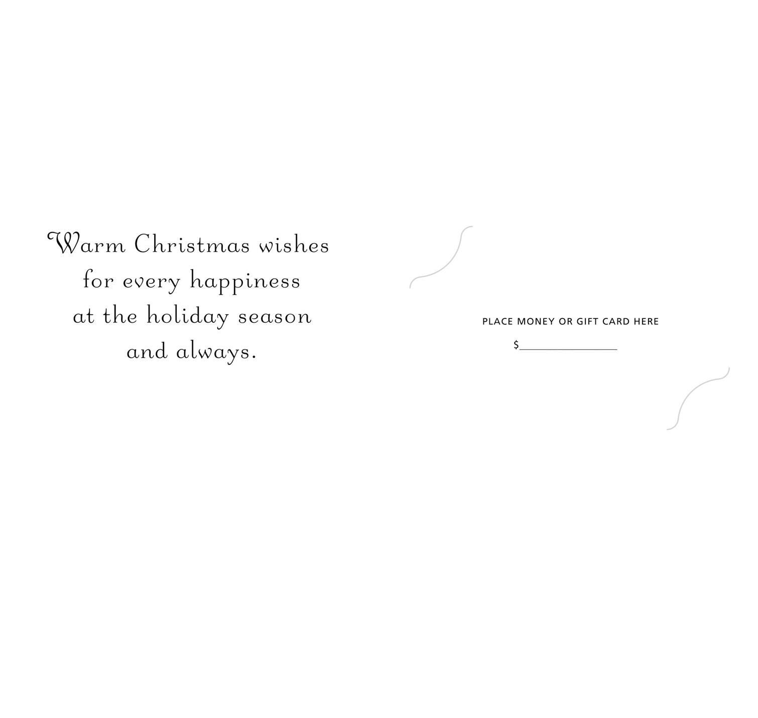 Vintage Santa Money Holder Christmas Card, Pack of 10