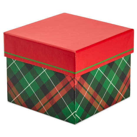 5" Square Snowflake Christmas Gift Box, , large