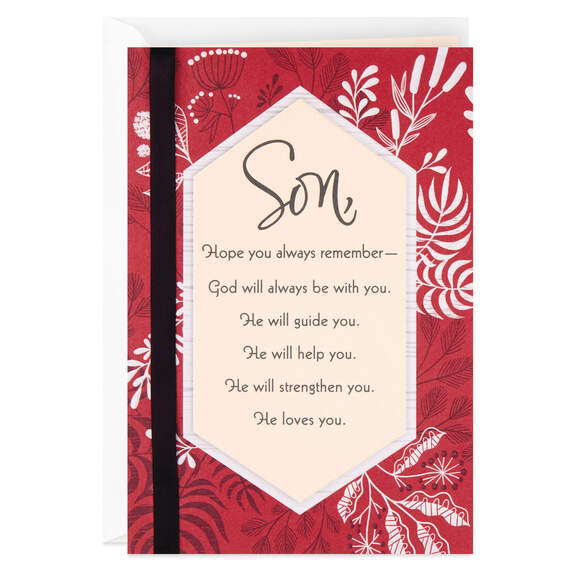 Proud of Your Commitment to Christ Confirmation Card for Son, , large image number 1