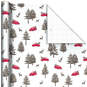 Red Trucks and Trees Christmas Wrapping Paper, 35 sq. ft., , large image number 1