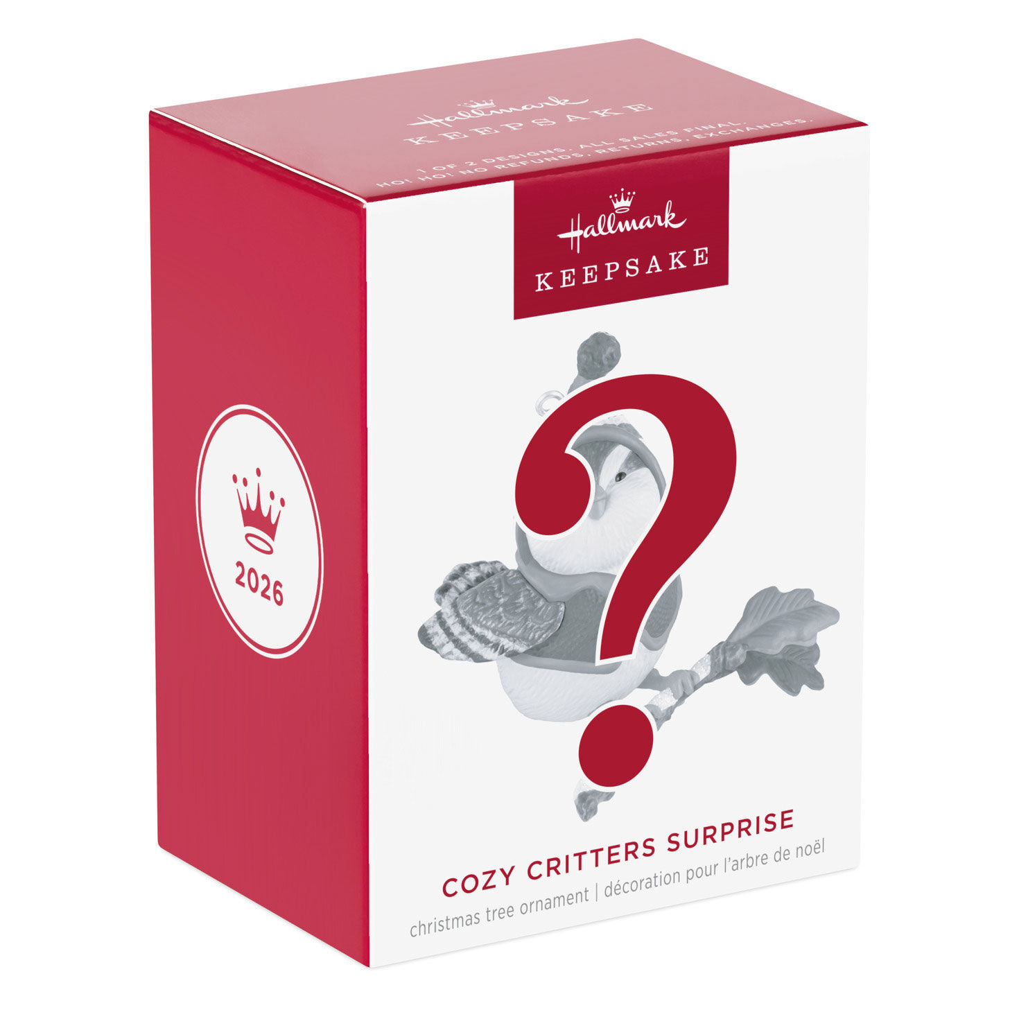 Red or Green Bird Keepsake Ornament Package Front image number 7