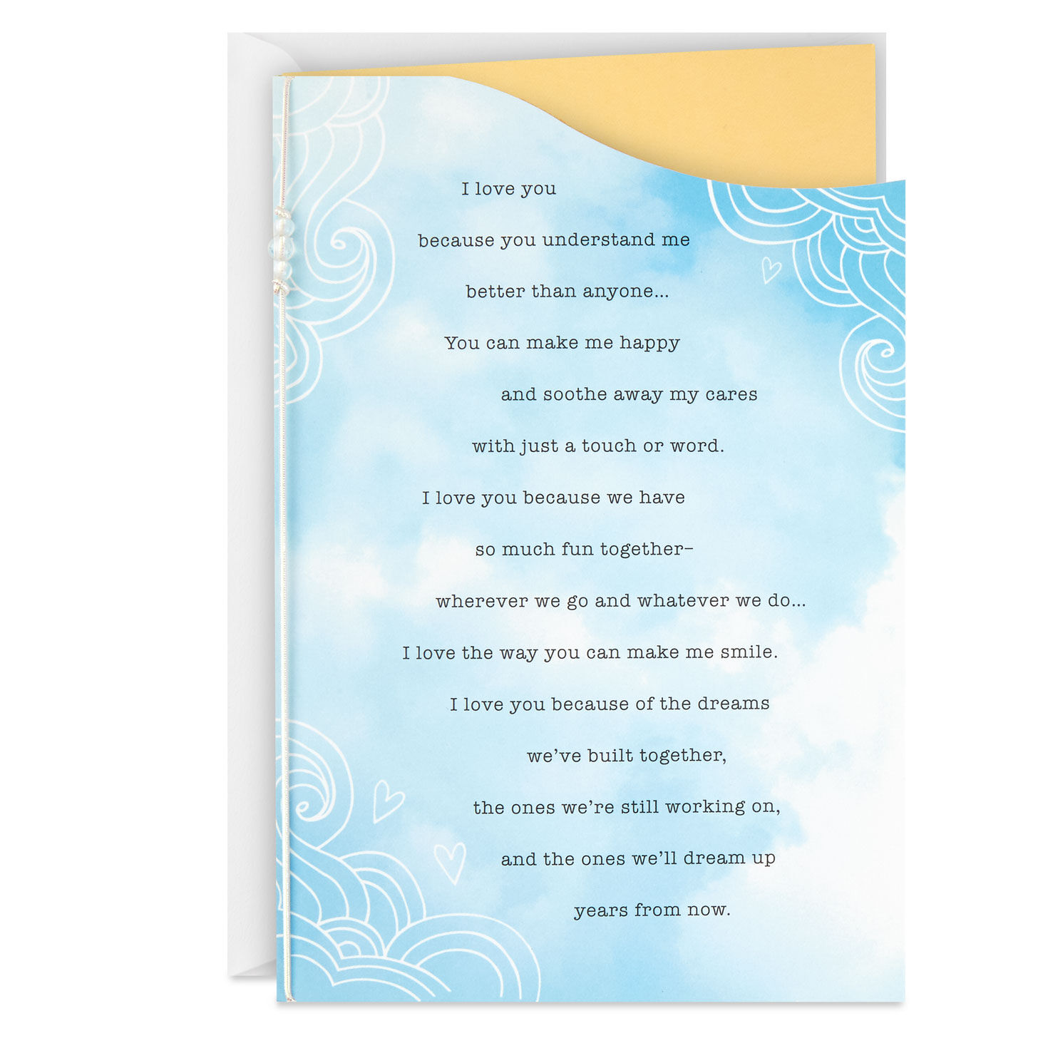 Hallmark Trifold Card Between You And Me Love Romance With Envelope Greeting Cards Invitations Rateshop Home Garden