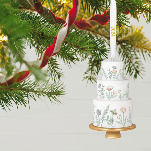 Tiers of Joy 2024 Porcelain Ornament, 