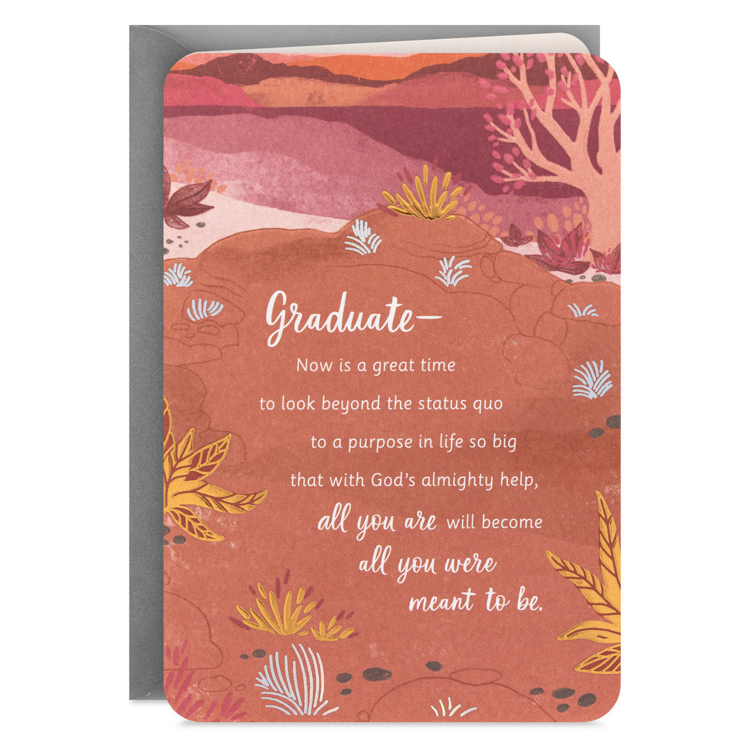 Trust in God's Plans Religious Graduation Card