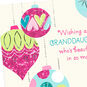 Pink and Teal Ornaments Christmas Card for Granddaughter Card Front Detail image number 4