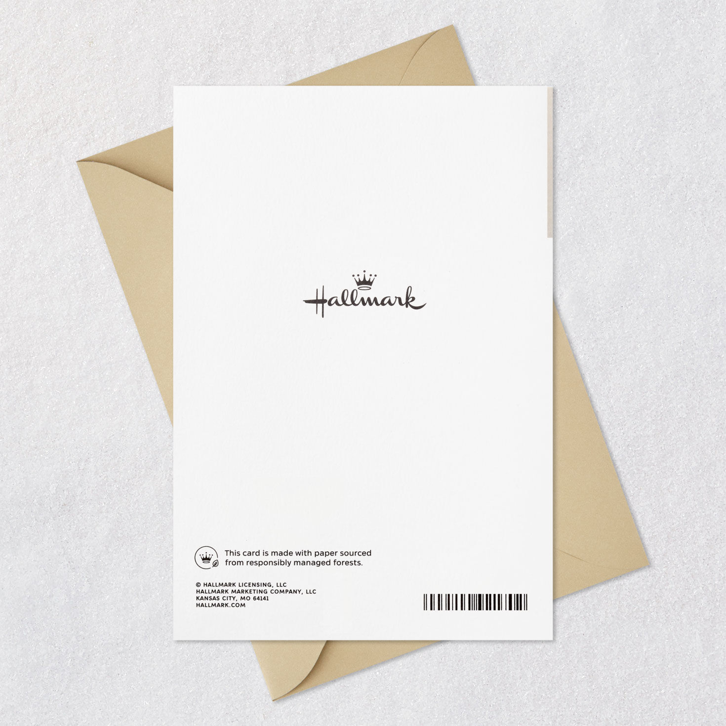 Heart-Shaped Rock Sympathy Card Card Back with Envelope image number 7