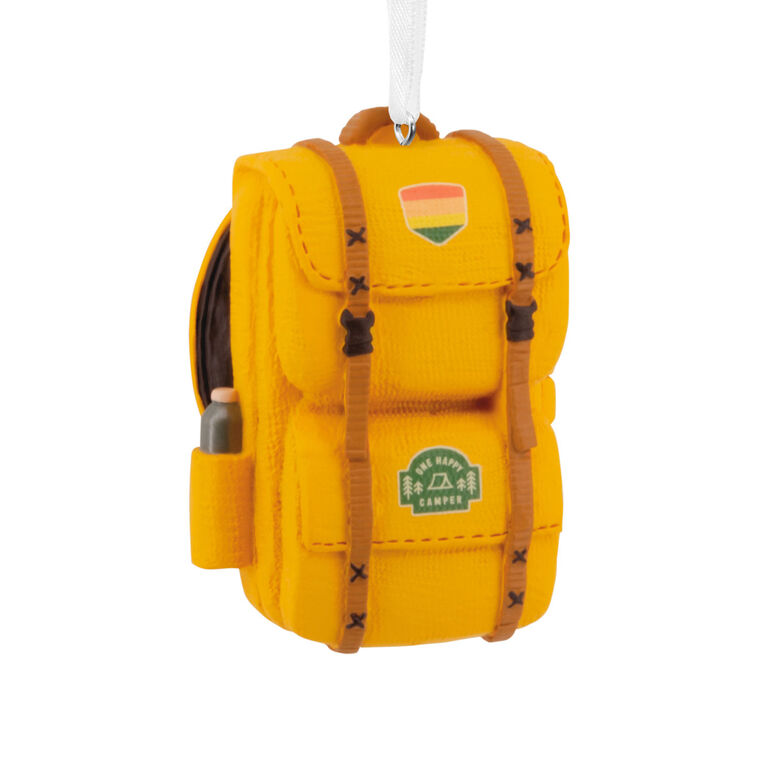 Camping Backpack Hallmark Ornament