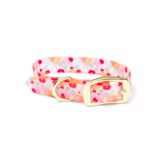 Mary Square Scattered Flowers Dog Collar, , large image number 1