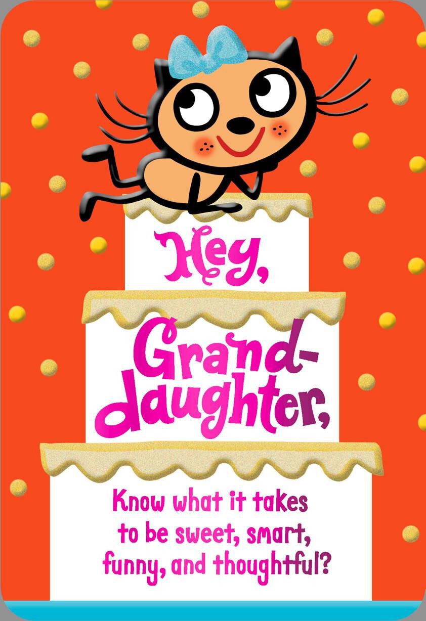 Compliments for You, Granddaughter Birthday Card