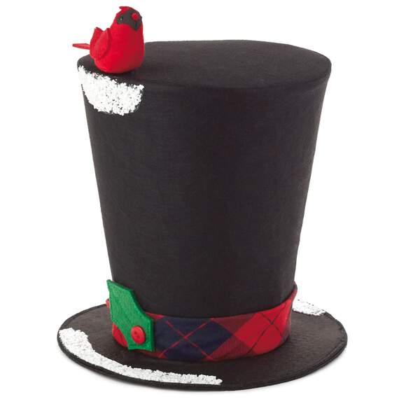 Black Top Hat Christmas Decoration, 11.5", , large image number 1