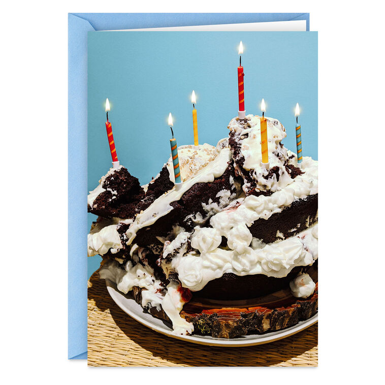 Smashed Cake Funny Birthday Card