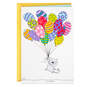 Cat With Balloons Happiest Ever Birthday Card, , large image number 1