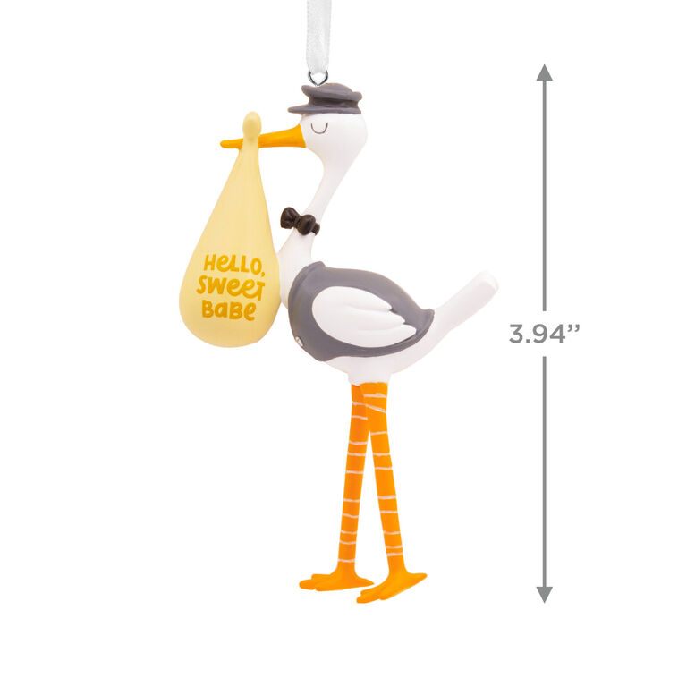 Stork Christmas Ornament measurement image number 3