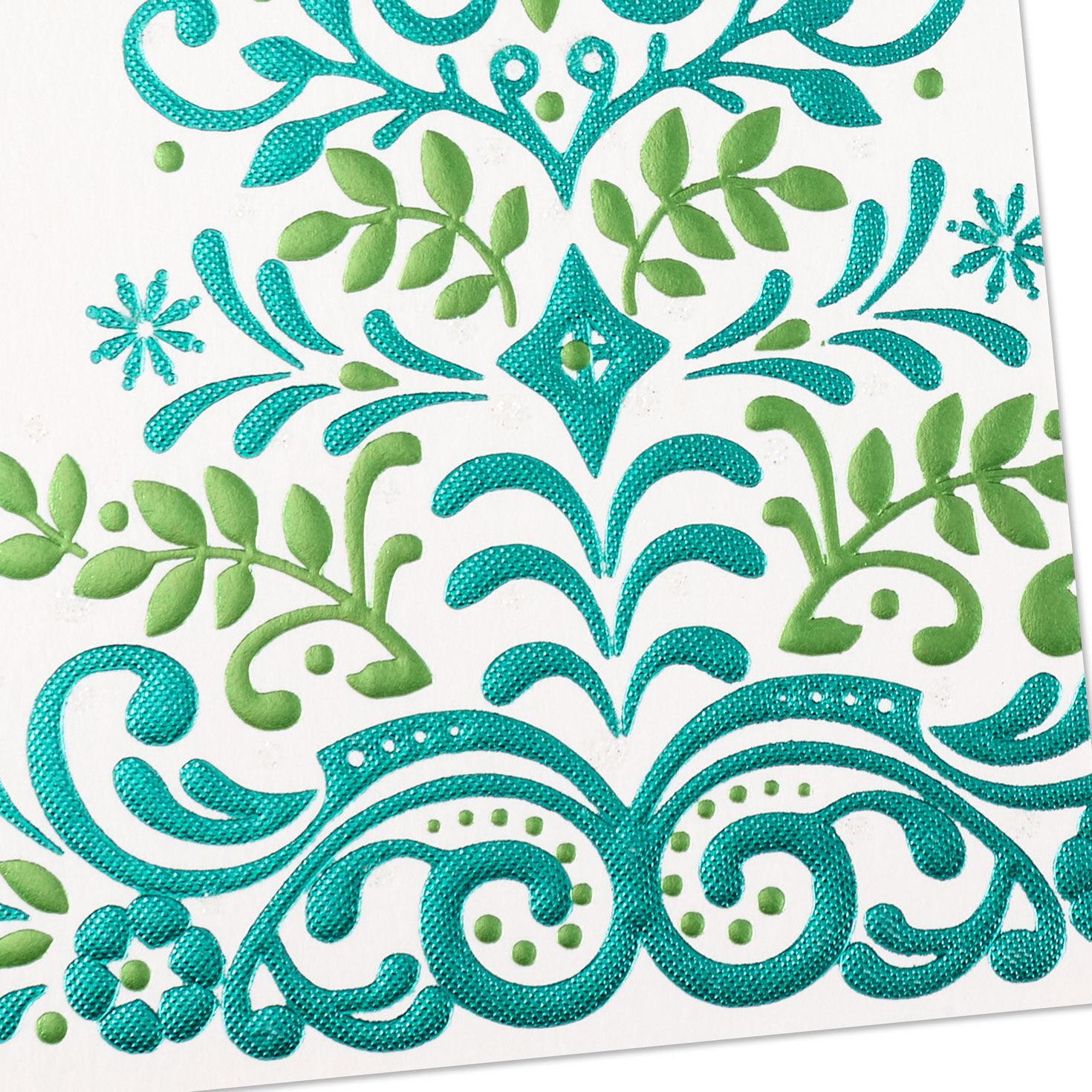 Ornate Tree Christmas Card for Daughter and Family Card Front Detail image number 6