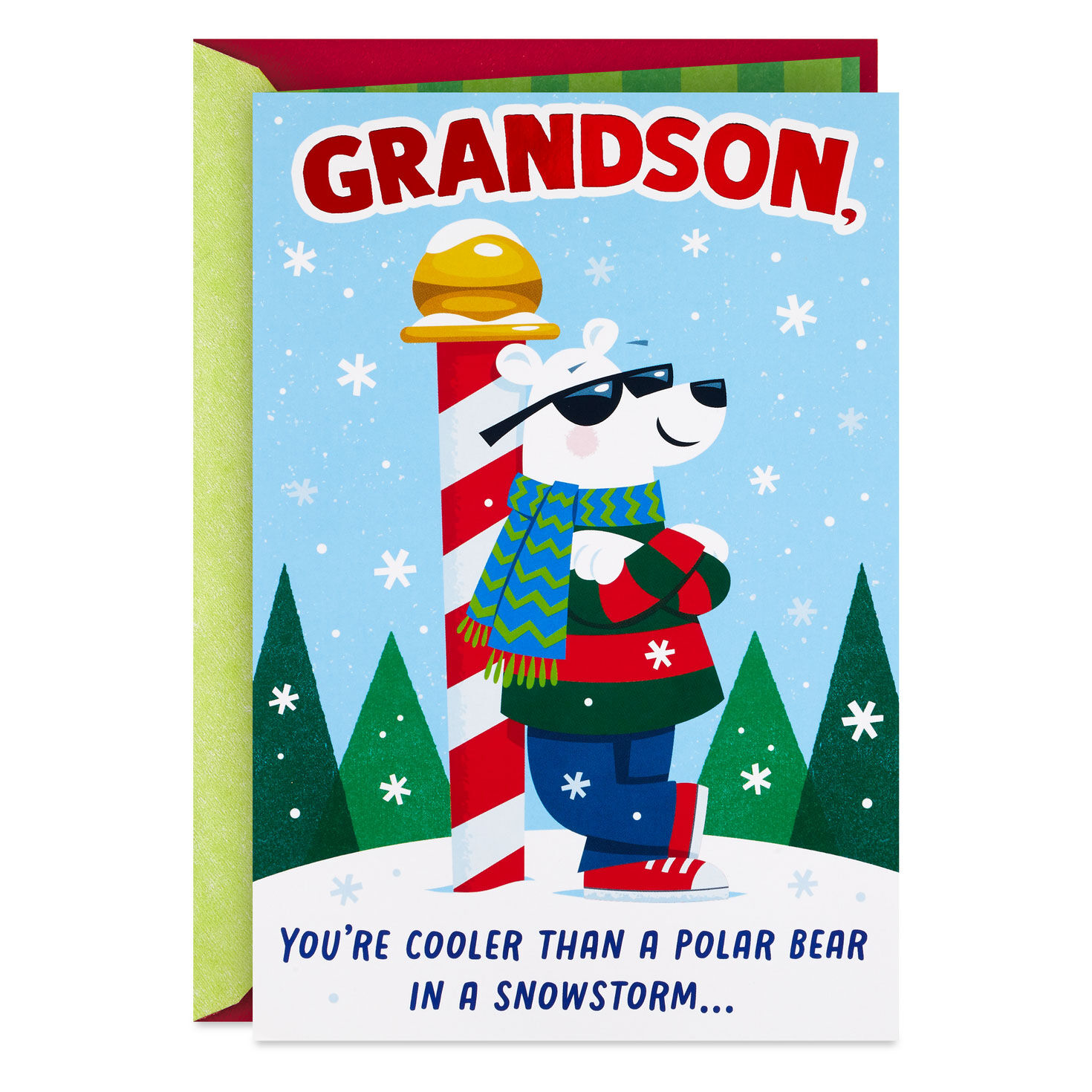 You're Cooler than a Polar Bear Christmas Card for Grandson for only USD 4.99 | Hallmark