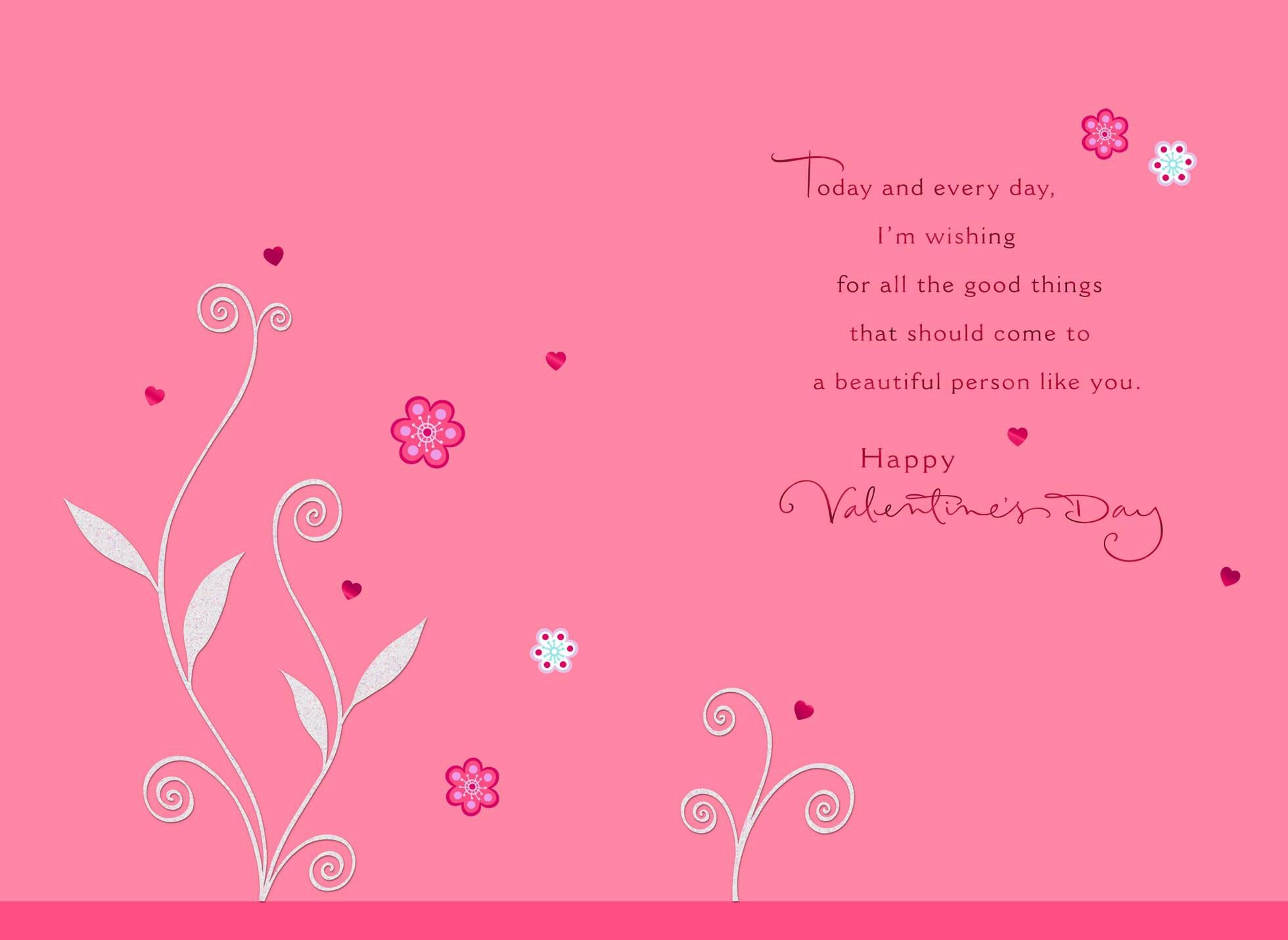 Flower Just for You Valentine's Day Card