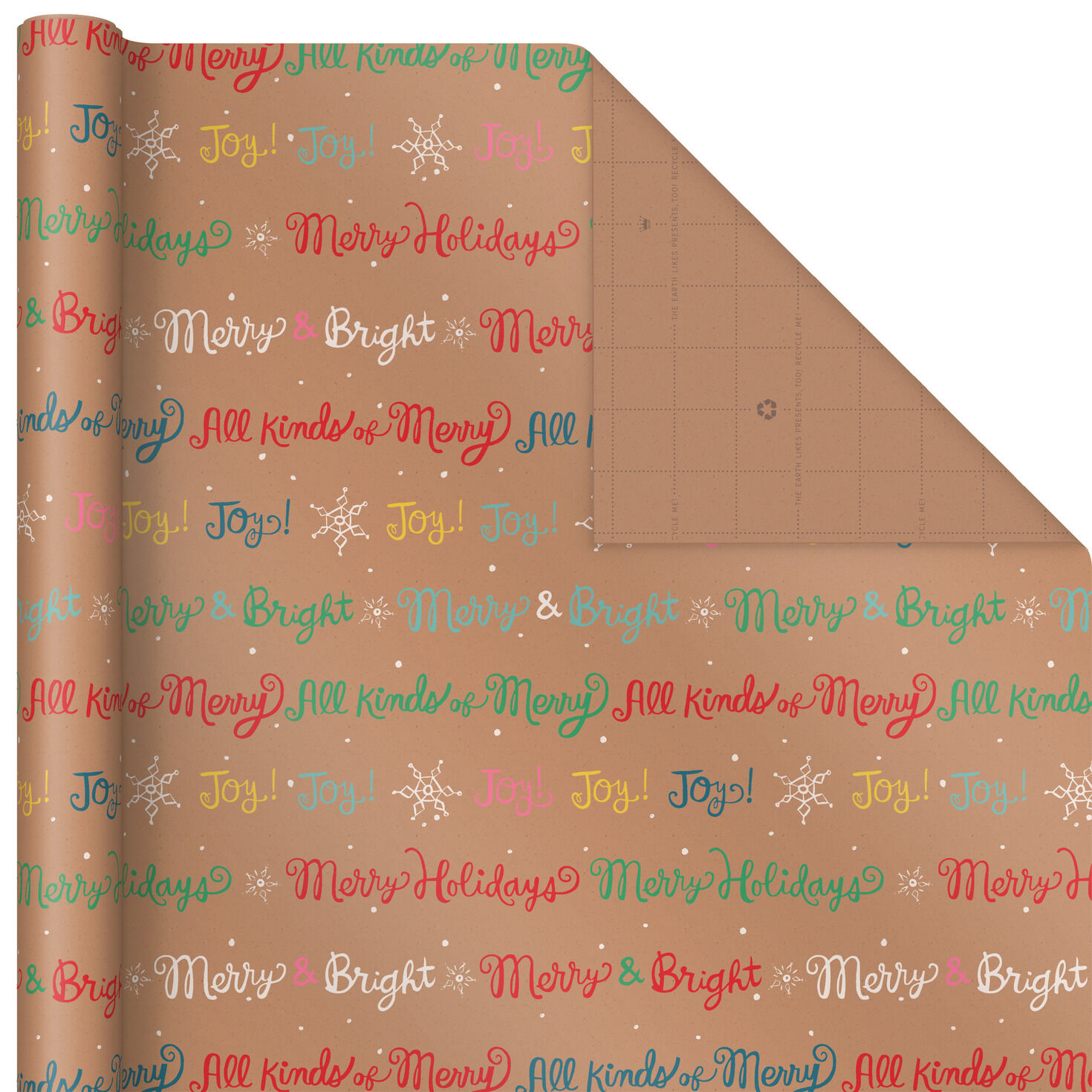 Bright Kraft 3-Pack Christmas Wrapping Paper  image number 8
