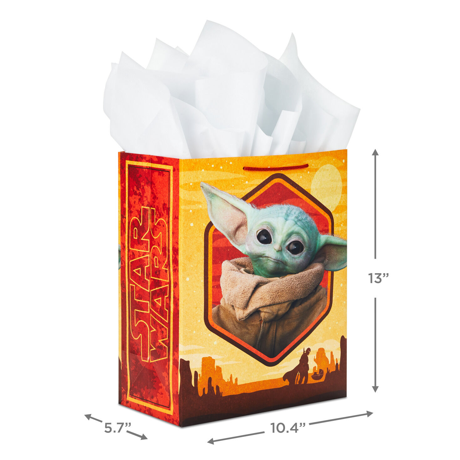 13" Star Wars: The Mandalorian&trade; The Child&trade; Gift Bag With Tissue Paper, , large image number 3