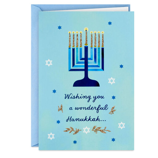 Cartão de bênção do festival para Chanukah HappyHanukkah Gift Card