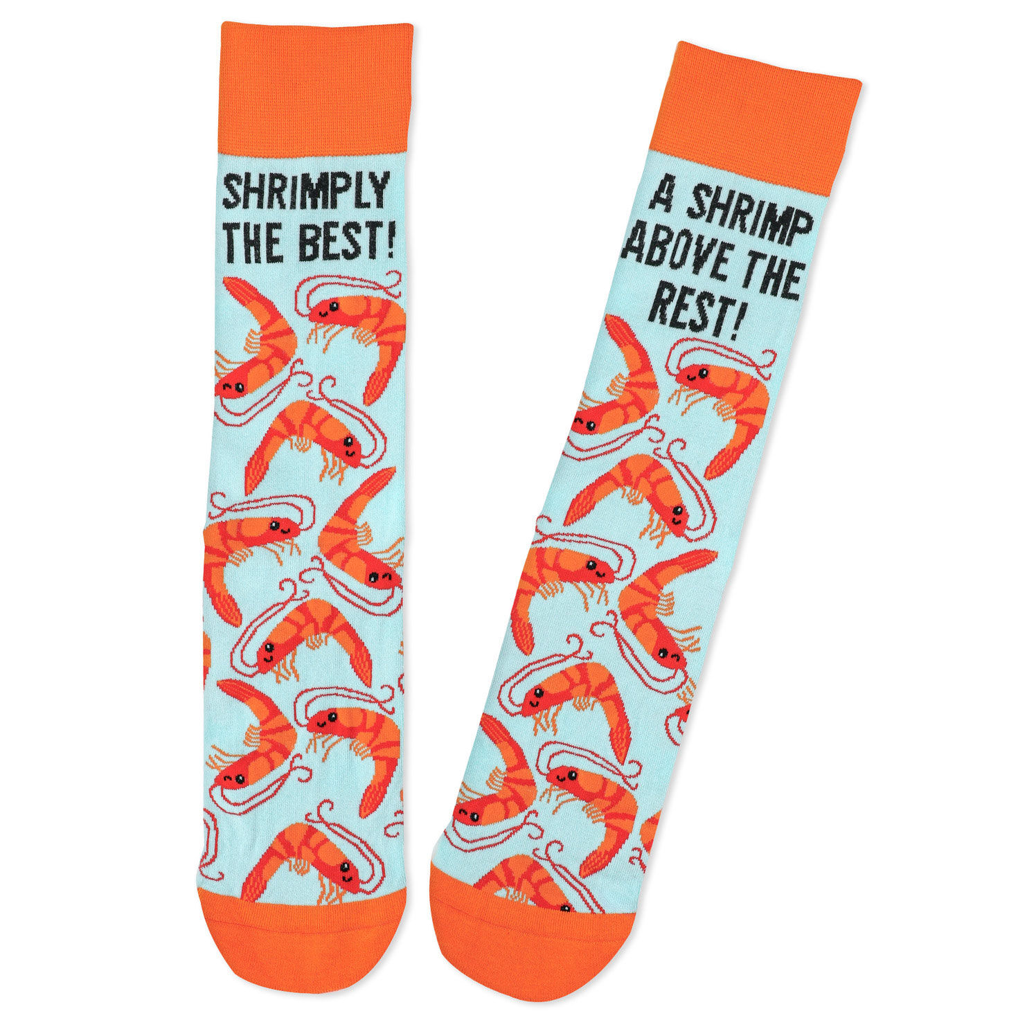 Shrimply the Best Novelty Crew Socks