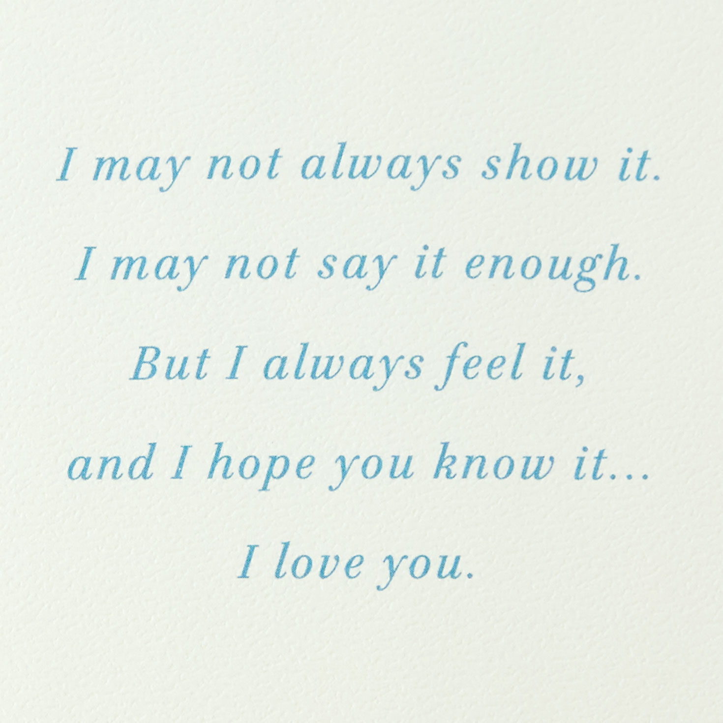 Blue and Gold Vintage Lettering Romantic Love Card Sentiment image number 2