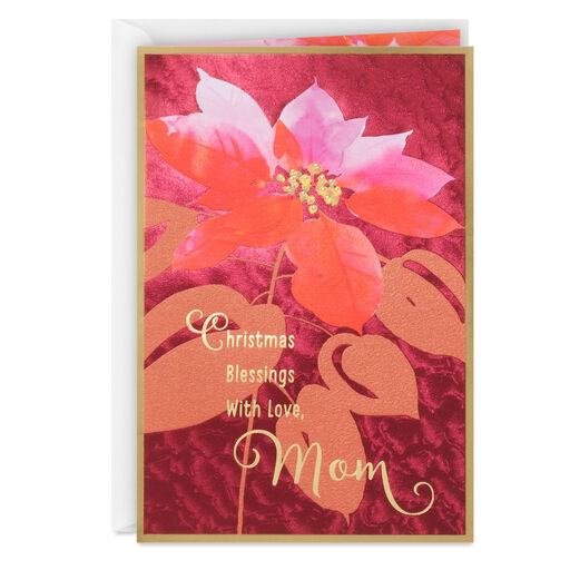 Blessings and Love Religious Christmas Card for Mom, 