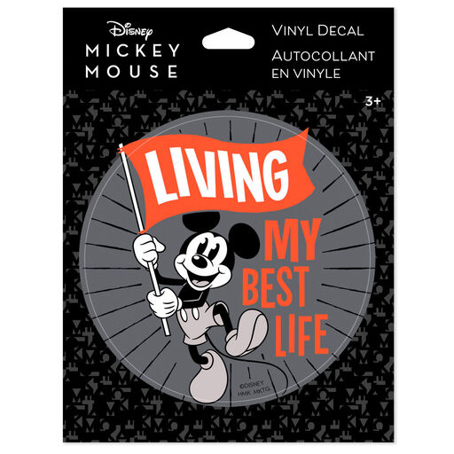 Disney Mickey Mouse Living My Best Life Vinyl Decal, 