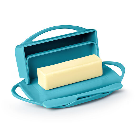 Aqua Butterie Flip-Top Butter Dish, 