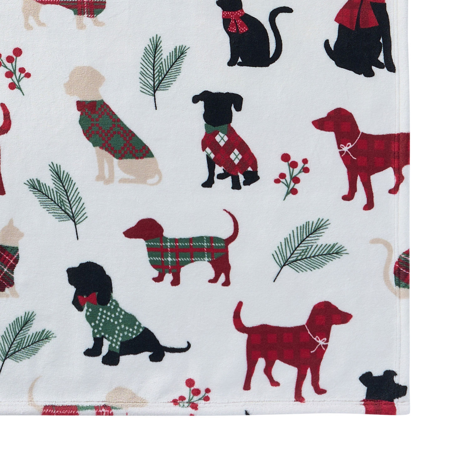 Hallmark Holiday Pets Plush Throw - 50x70 corner image number 4