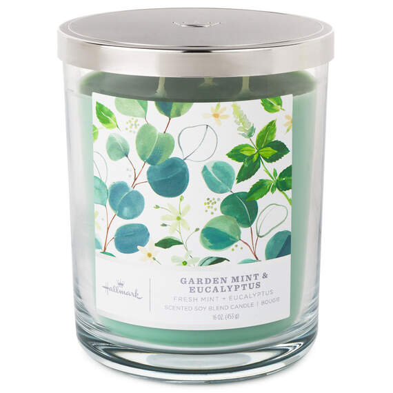 Garden Mint and Eucalyptus 3-Wick Jar Candle, 16 oz., , large image number 1