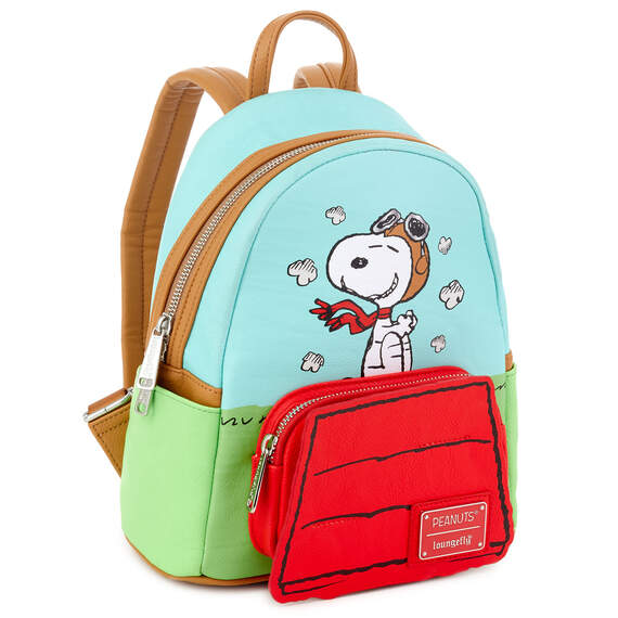 Loungefly Peanuts Snoopy vs. the Red Baron Mini Backpack, , large image number 1