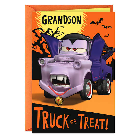Disney/Pixar Cars Mater Vampire Halloween Card for Grandson, , large image number 1