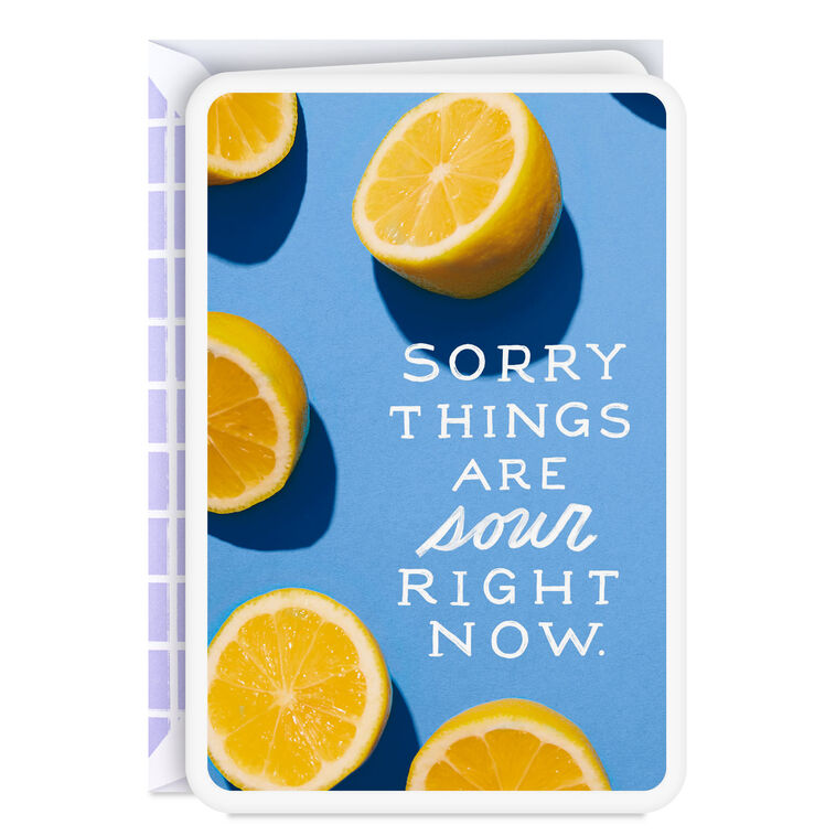 Sorry Things Are Sour Right Now Encouragement Card