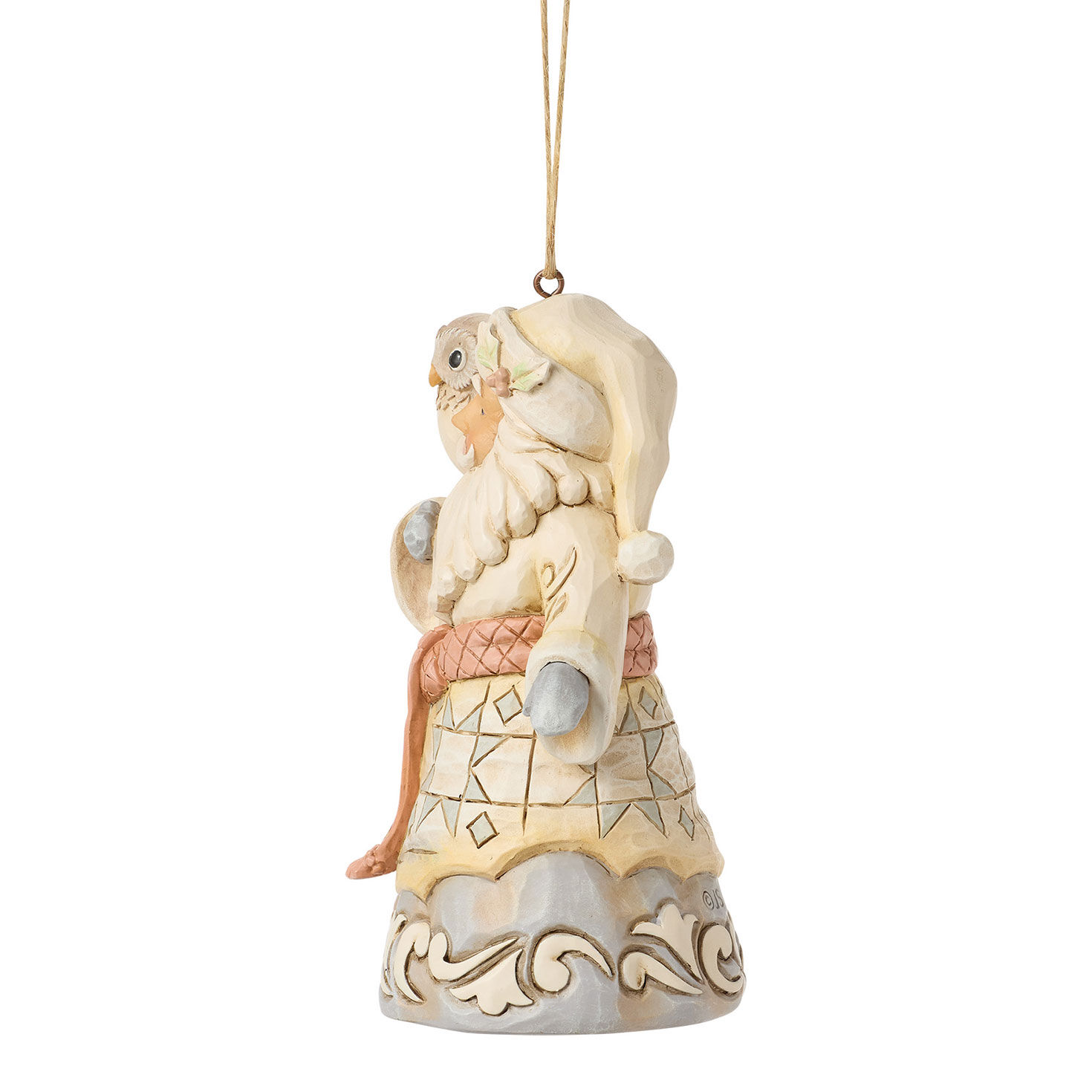 2026 Santa Holding Owl Jim Shore Statue Side image number 3