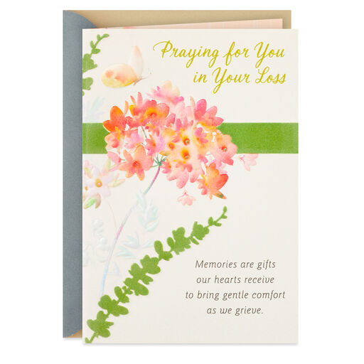 Memories Are Gifts Religious Sympathy Card, 