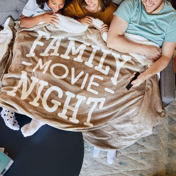 Family Movie Night Oversized Blanket, 60x80, , large image number 2