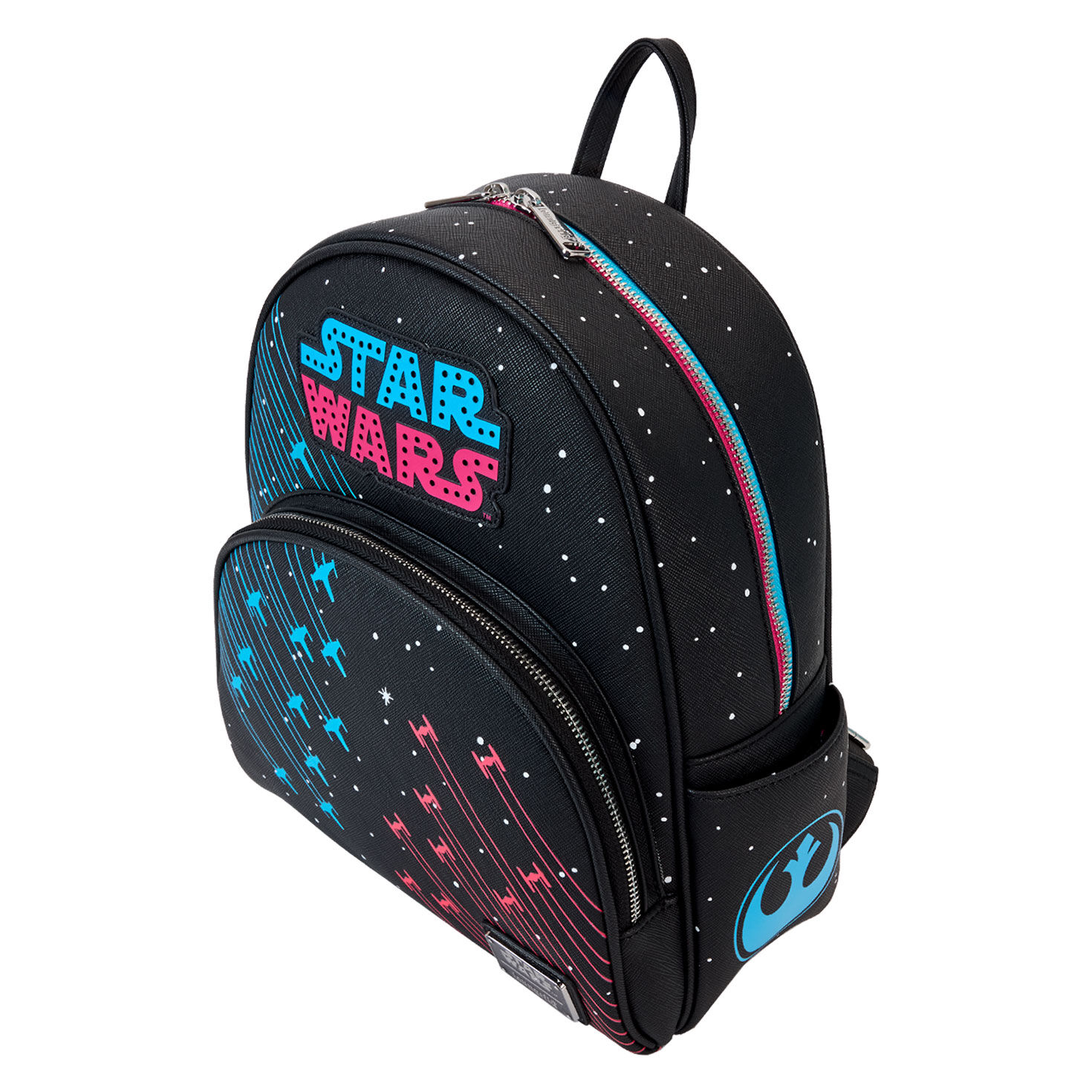 光る！Loungefly Starwars スターウォーズ リュック 🚦Loungefly Star Wars Neon Ships Glow-In-The-Dark Light-Up