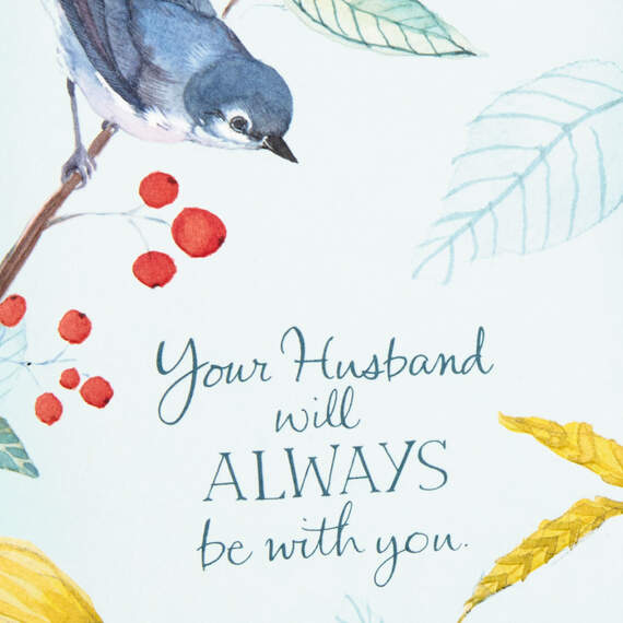 Your Husband Will Always Be With You Sympathy Card, , large image number 5