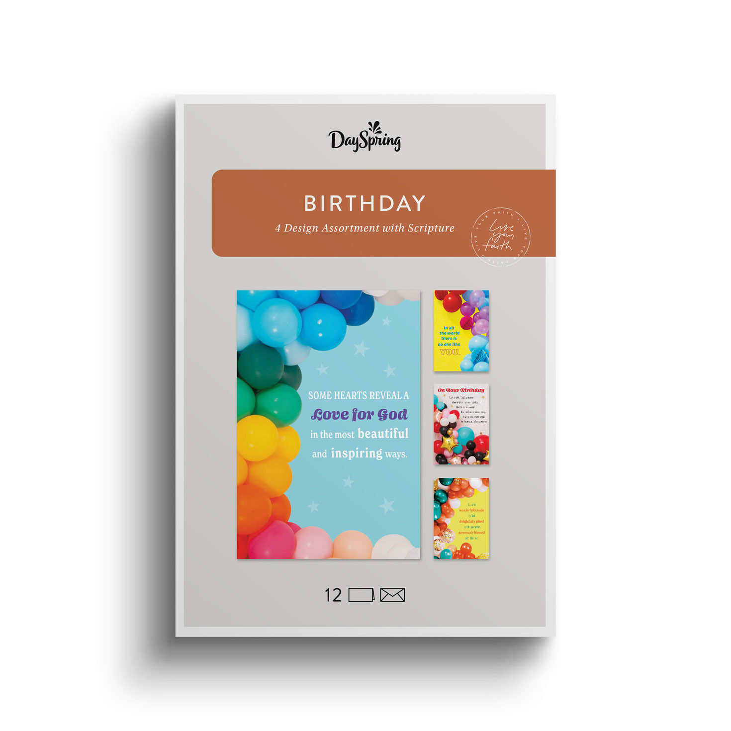 Balloons DaySpring Birthday Cards Assortment package front image number 2