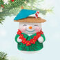 Snowman Tiki Cup Keepsake Ornament Hanging on tree image number 2