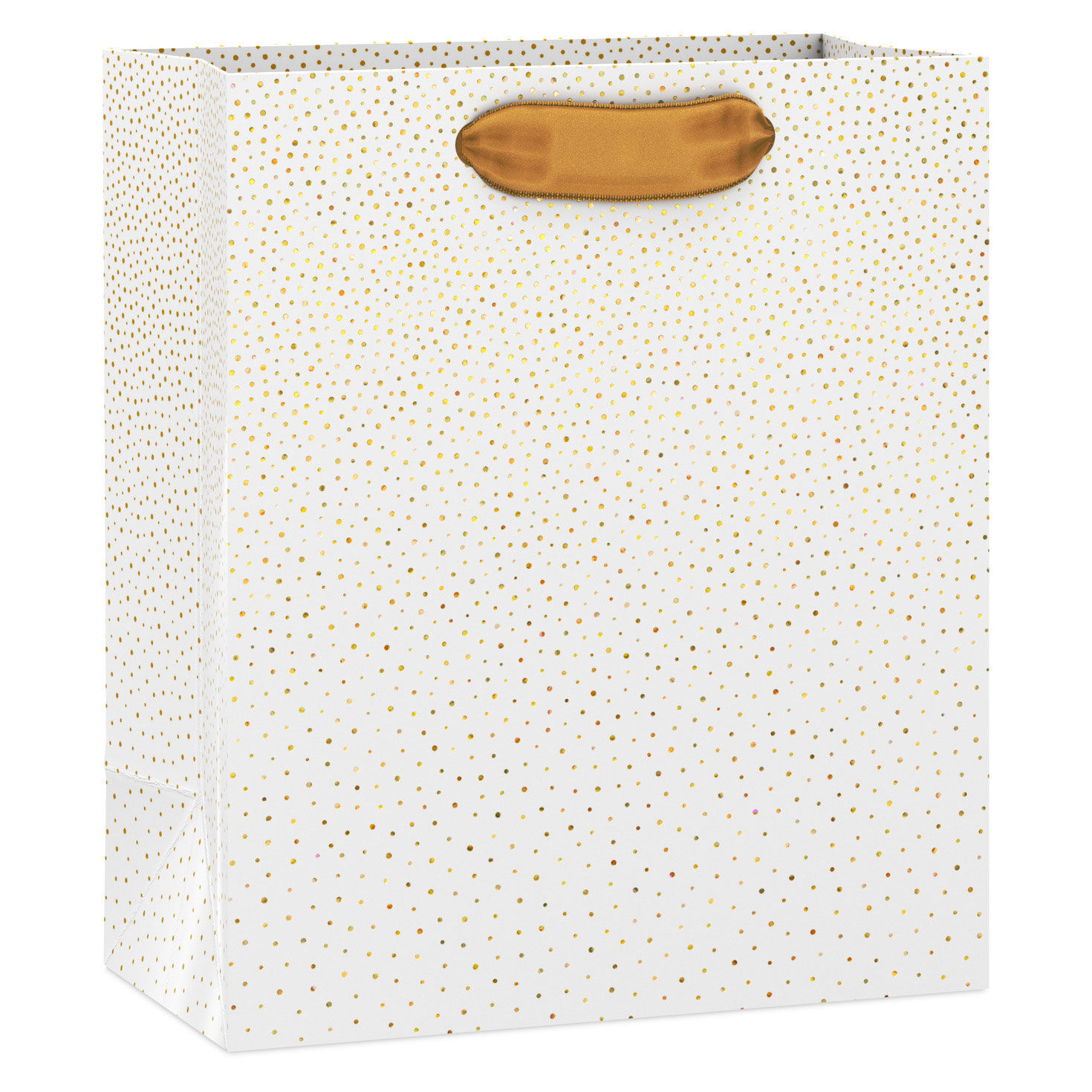 6.5" Gold Dots on Cream Small Gift Bag