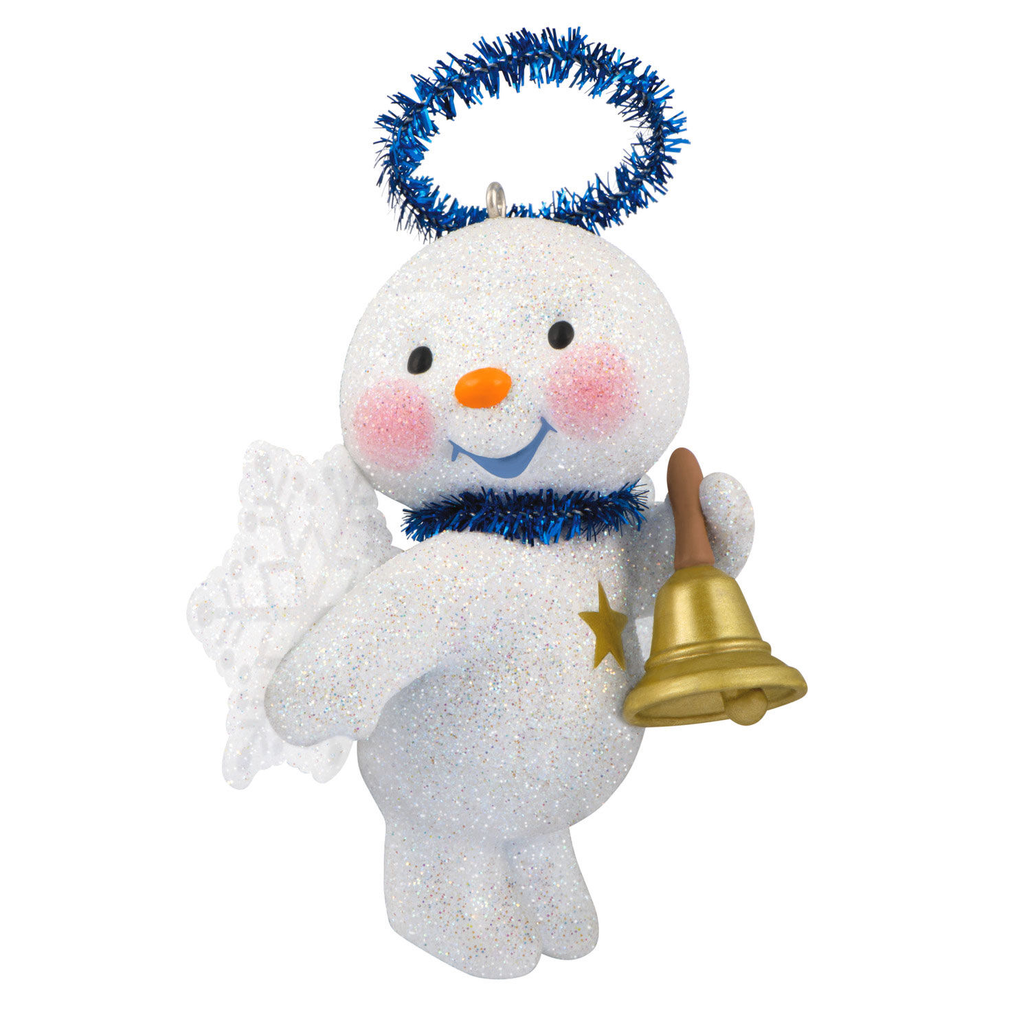 Cute Snow Angel With Bell Ornament