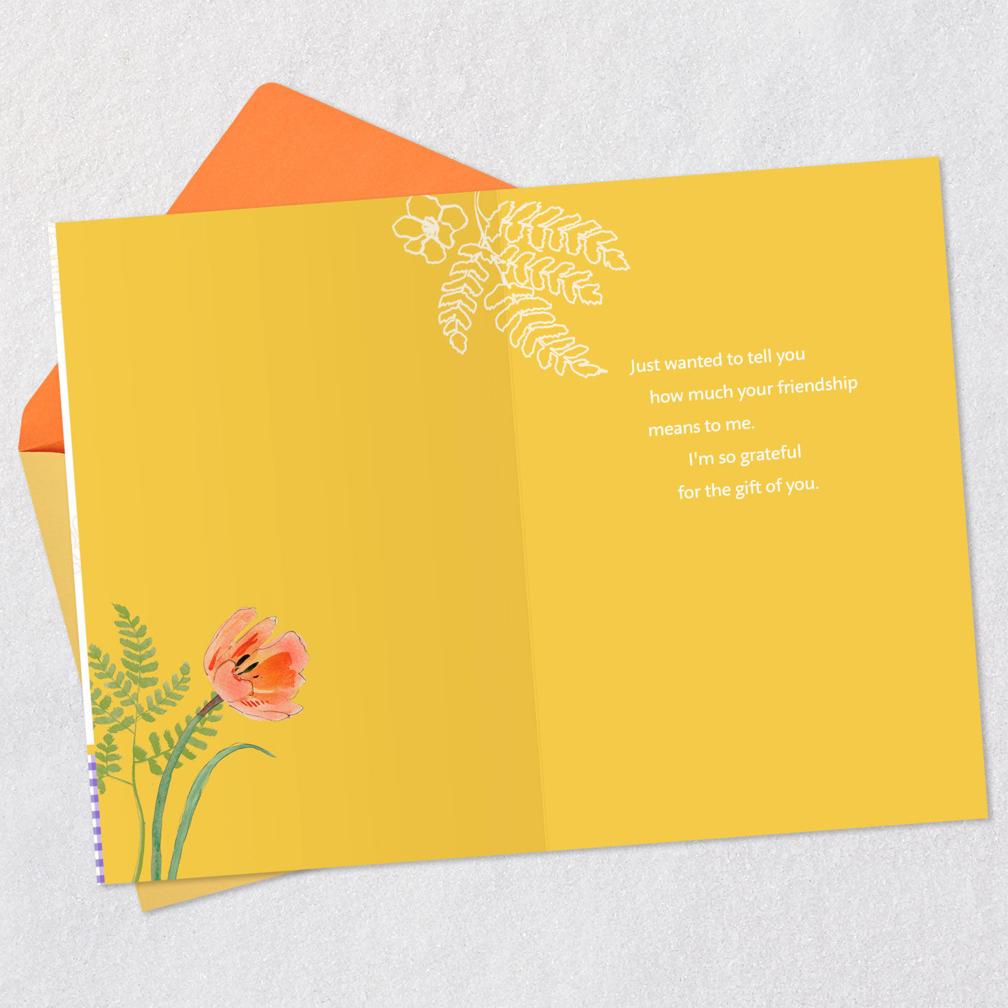 Basket of Hyacinths Easter Card for Friend Open card with envelope image number 3