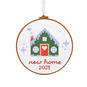 New Home Cross-Stitch Hoop Christmas Ornament front image number 1
