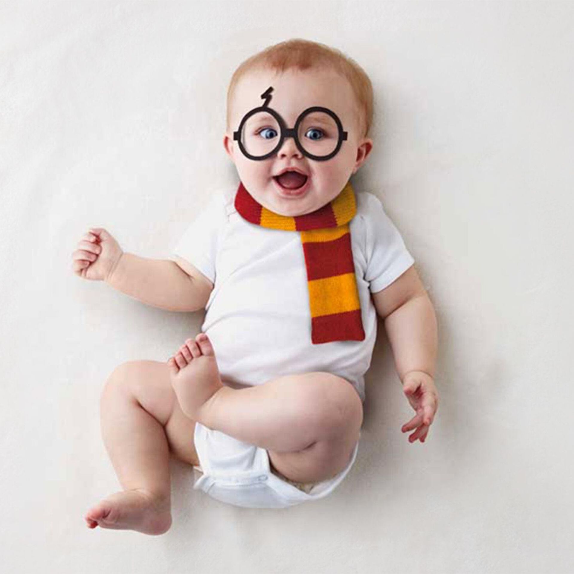 Harry Potter Hogwarts Griffindor Baby Hat And Scarf  Newborn Photography Props